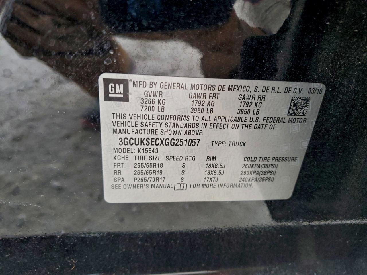 2016 CHEVROLET Silverado