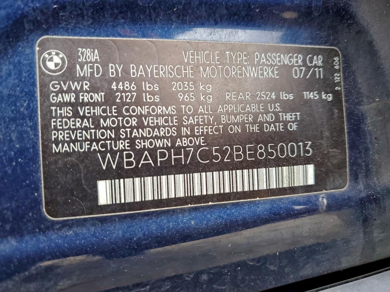 2011 BMW 3 SERIES