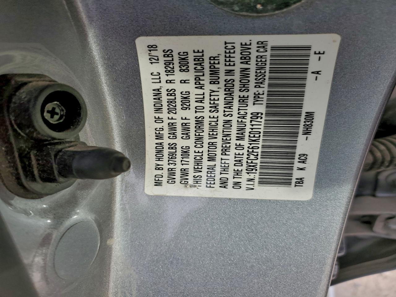 2019 HONDA CIVIC