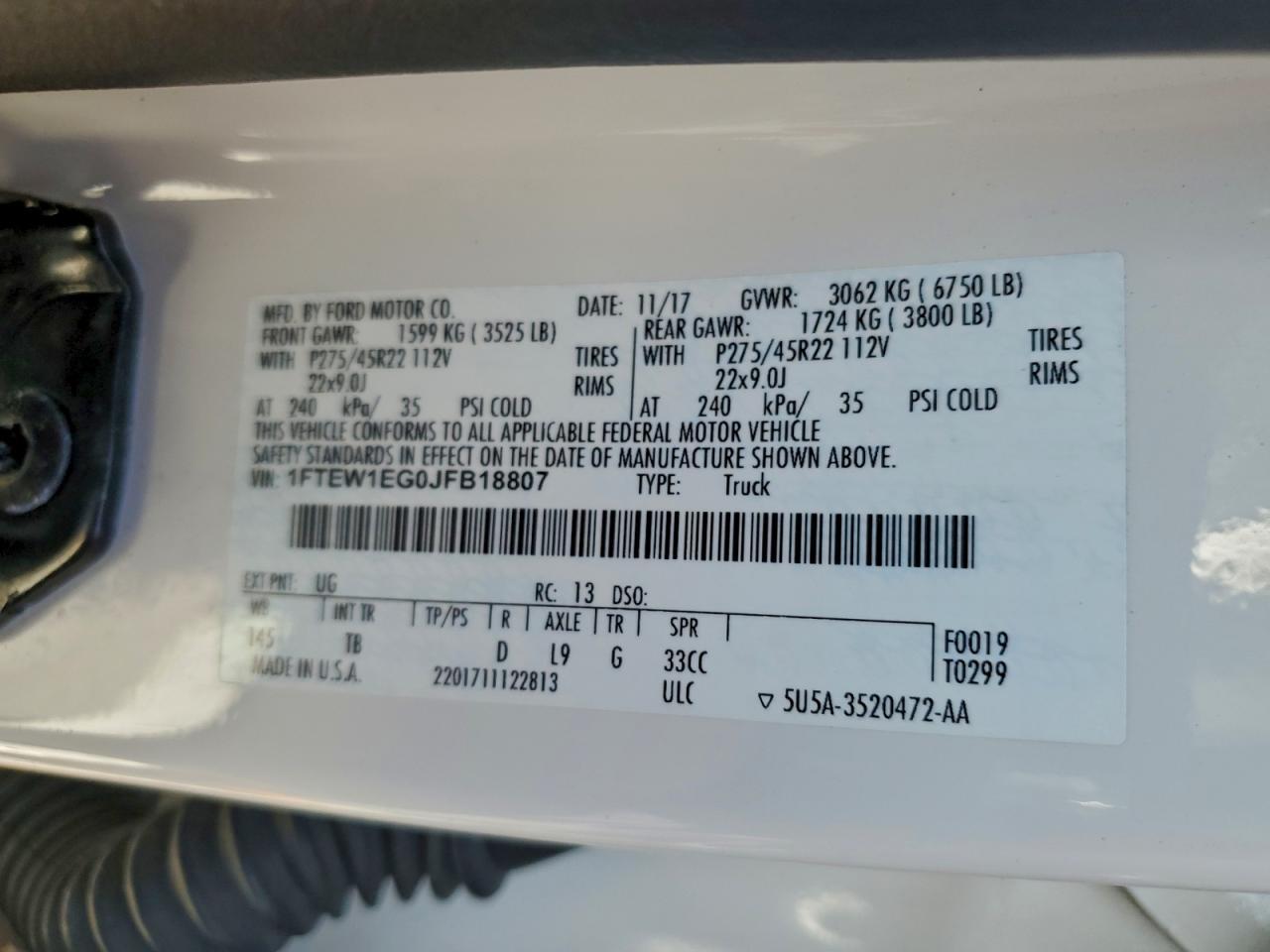 2018 FORD F-150