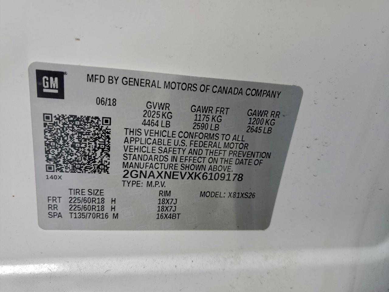 2019 CHEVROLET EQUINOX