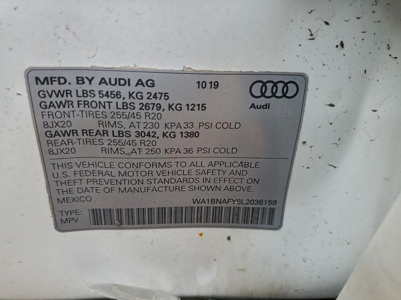 2020 AUDI Q5