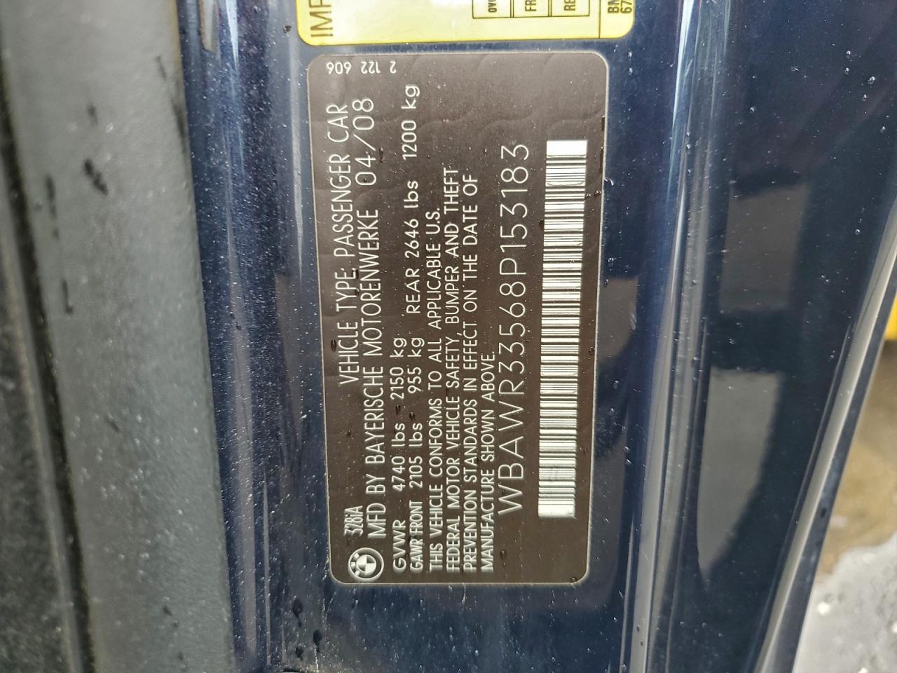 2008 BMW 3 SERIES