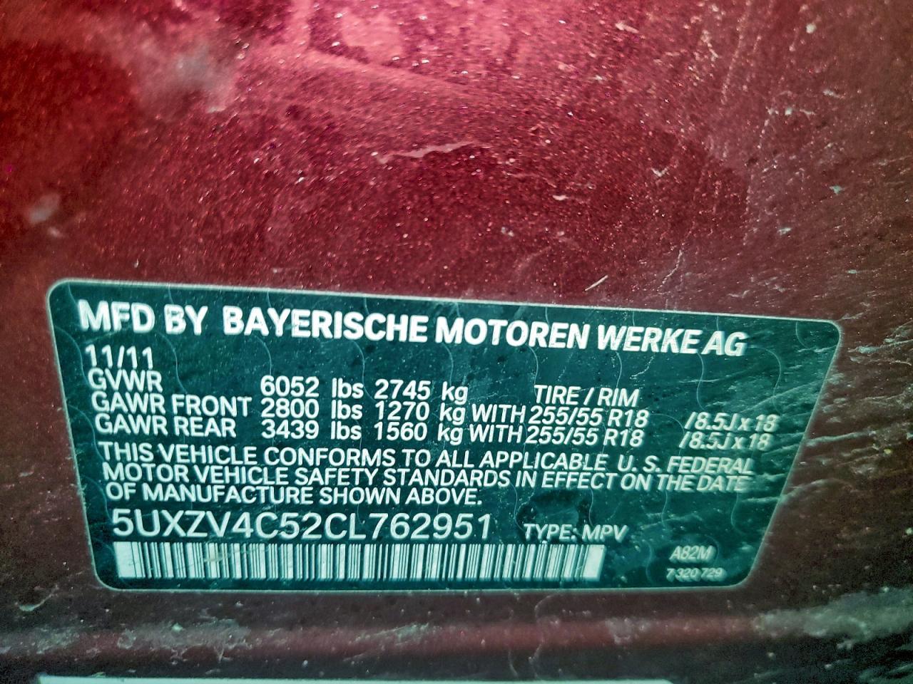 2012 BMW X5