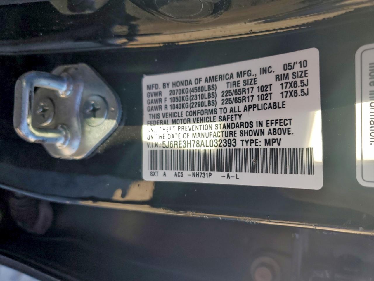 2010 HONDA CR-V