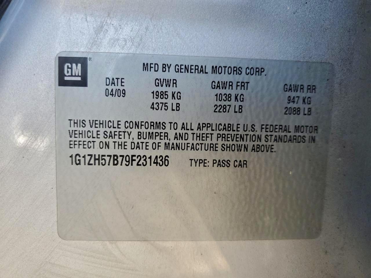 2009 CHEVROLET MALIBU