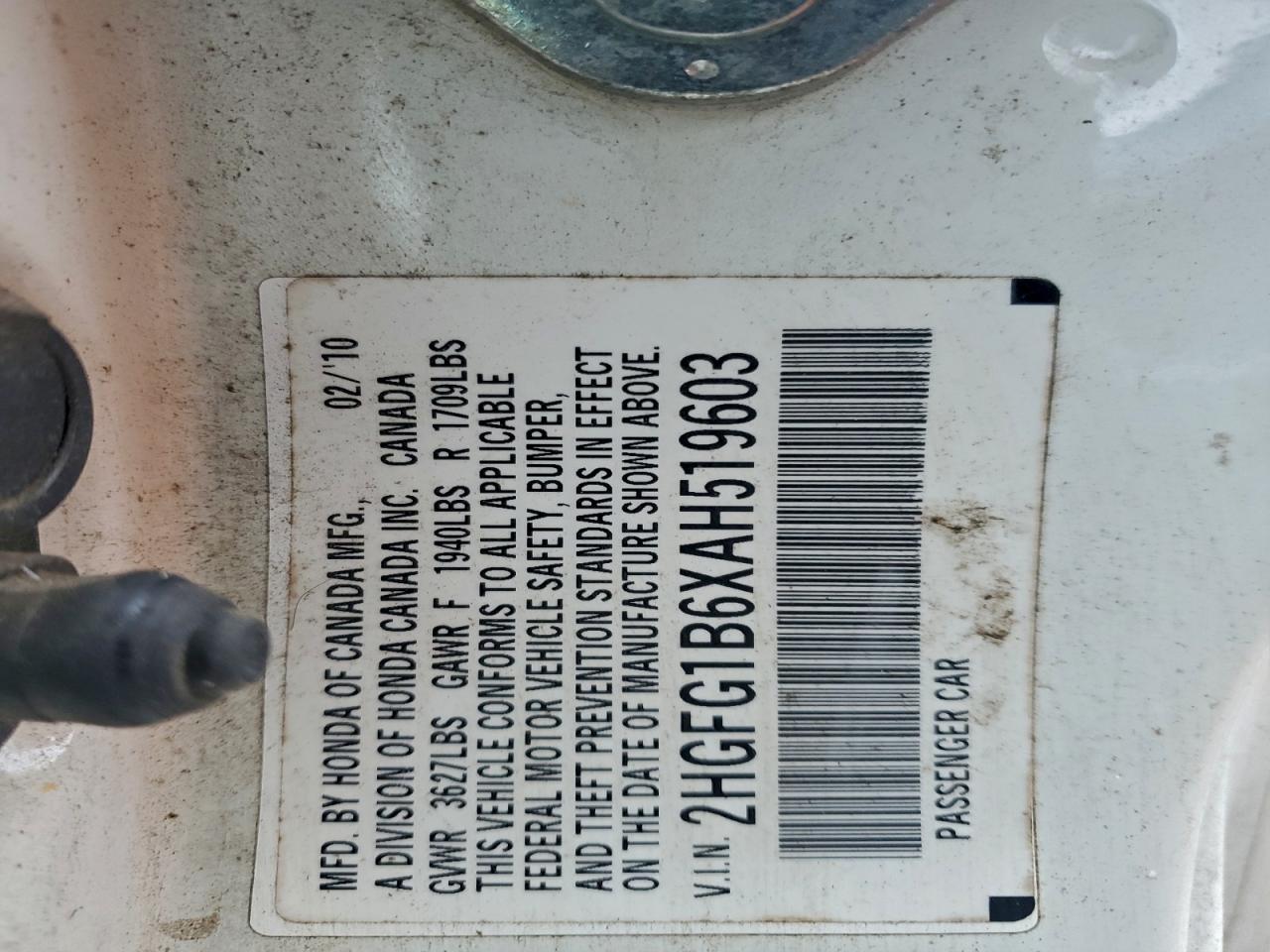 2010 HONDA CIVIC