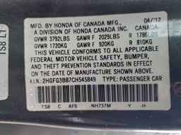 2012 HONDA CIVIC
