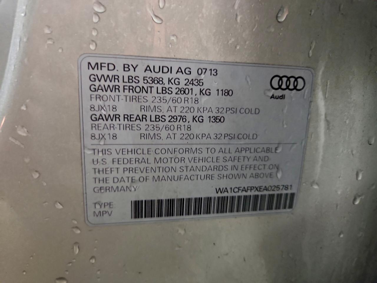 2014 AUDI Q5