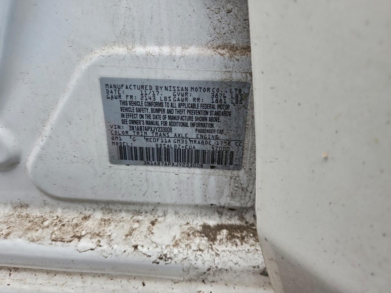 2018 NISSAN SENTRA