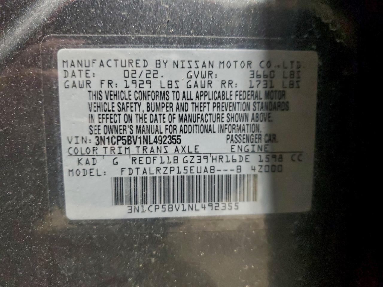 2022 NISSAN KICKS