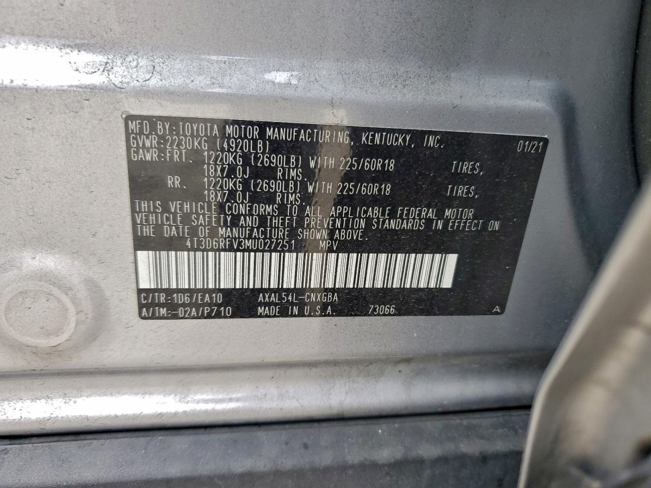 2021 TOYOTA RAV4