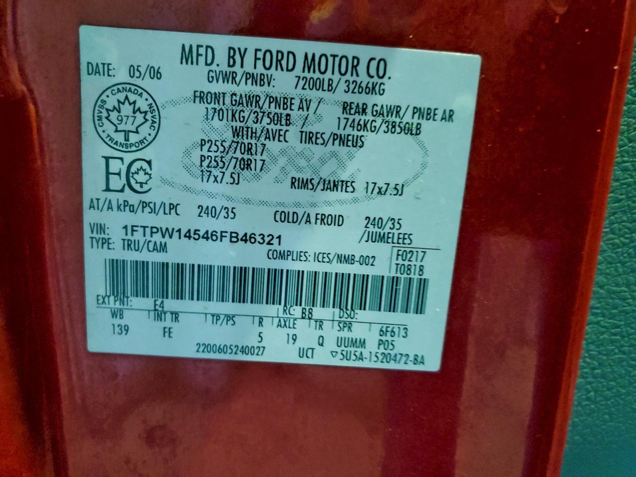 2006 FORD F-150