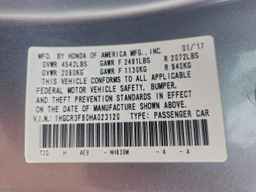 2017 HONDA ACCORD
