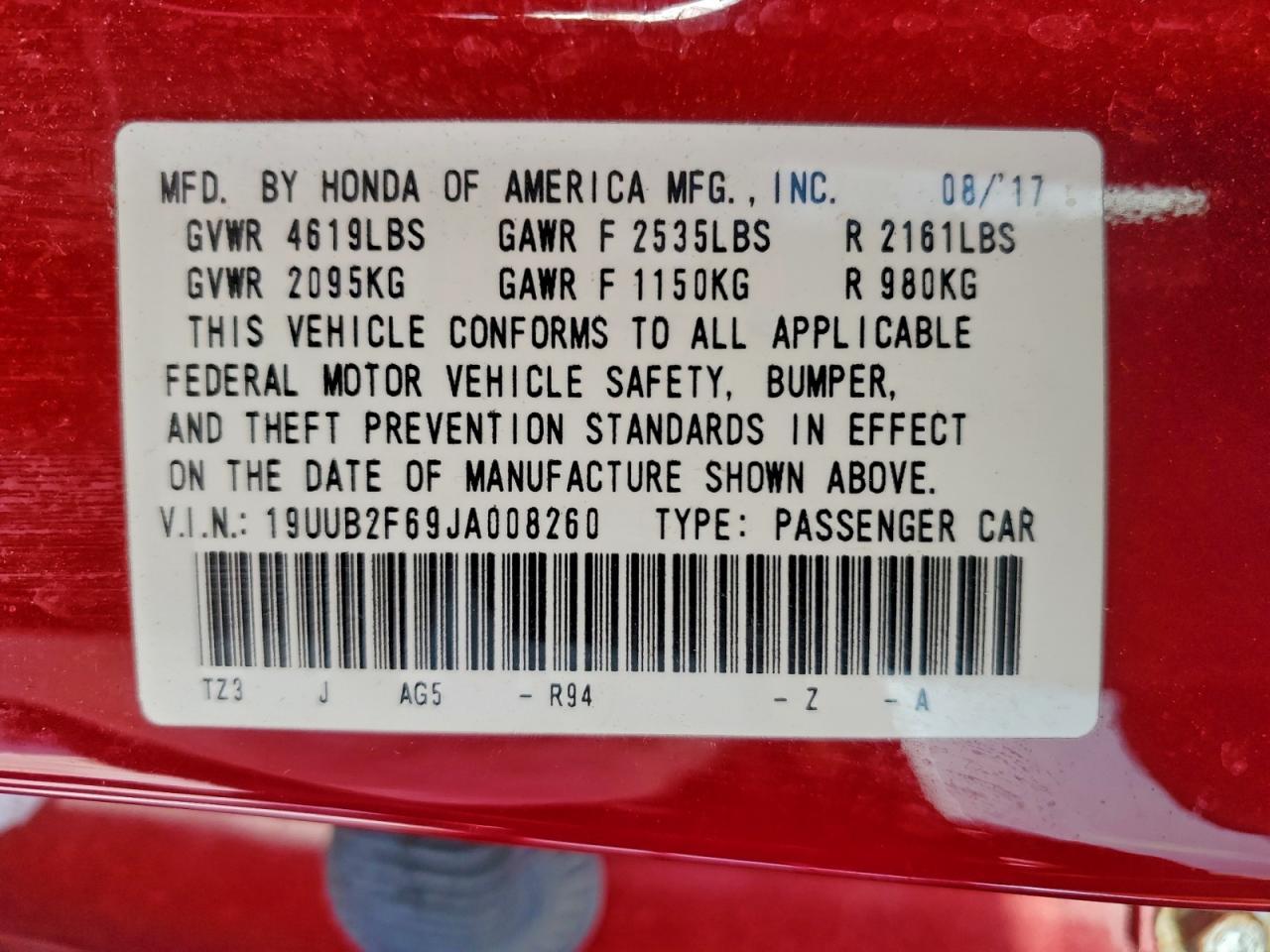 2018 ACURA TLX