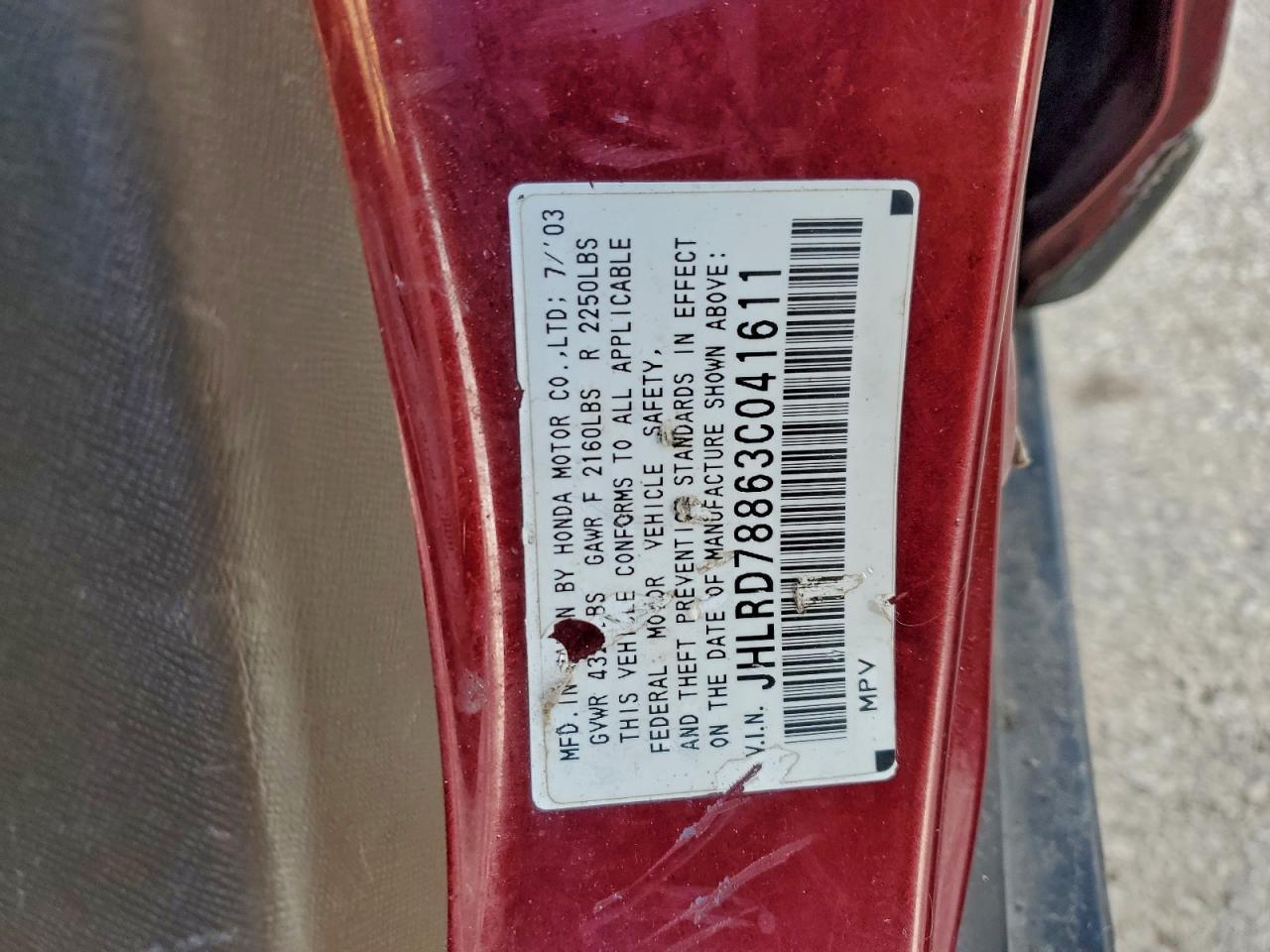 2003 HONDA CR-V