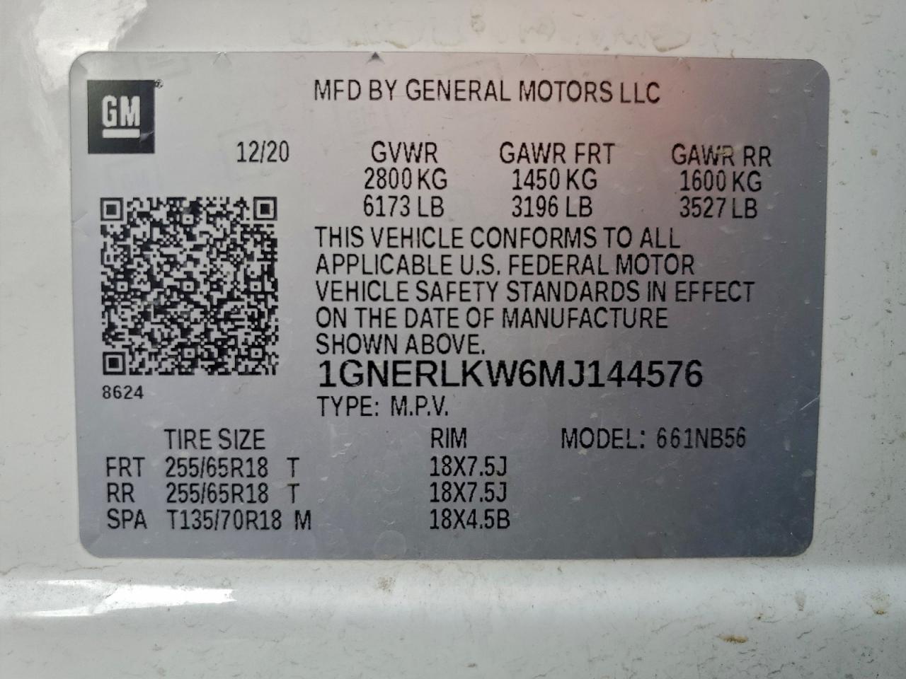 2021 CHEVROLET TRAVERSE