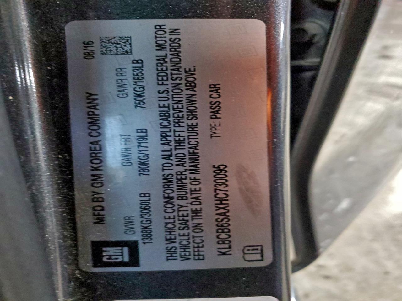 2017 CHEVROLET Spark