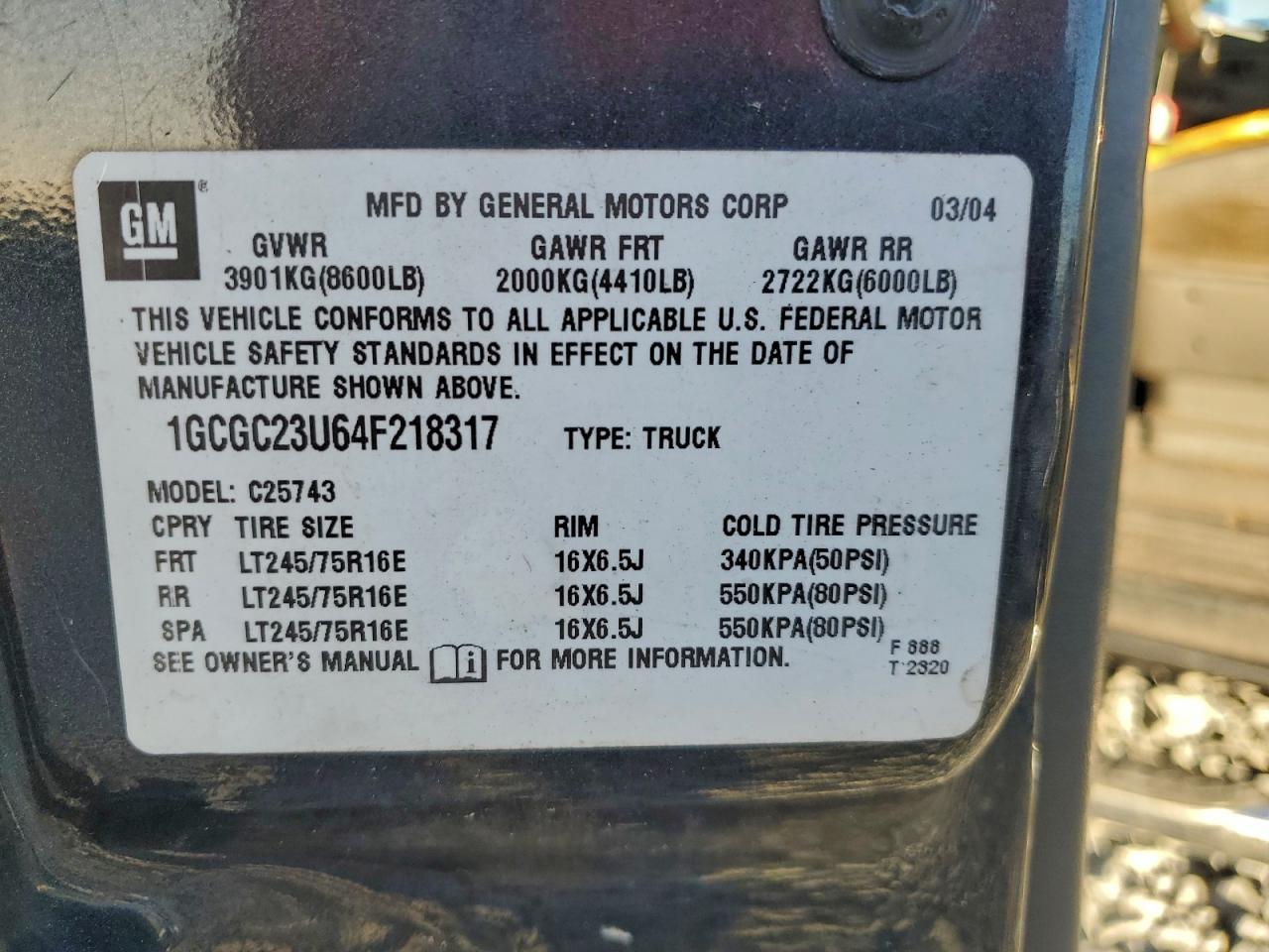 2004 CHEVROLET Silverado