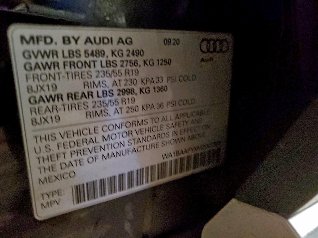 2021 AUDI Q5