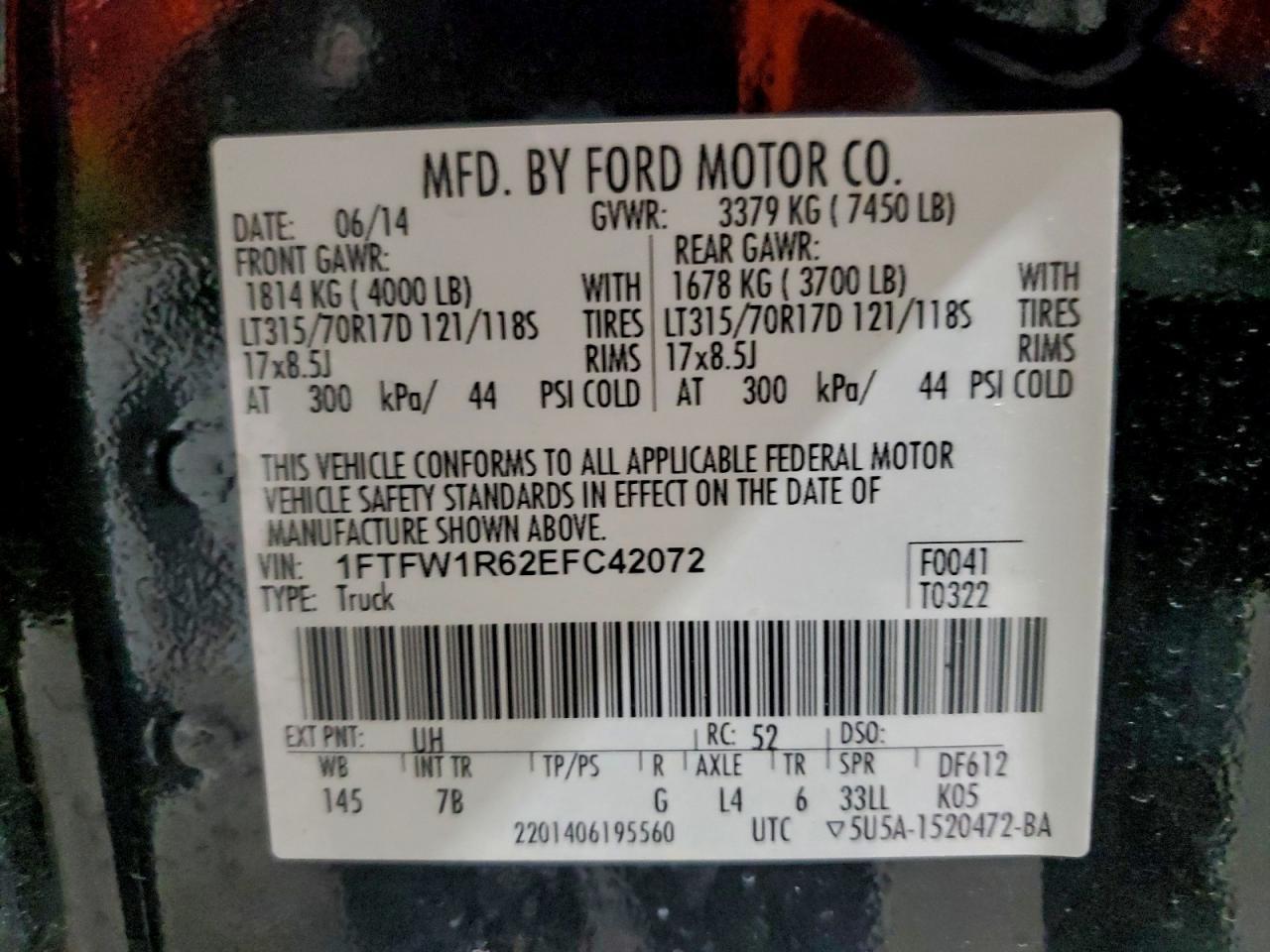 2014 FORD F-150