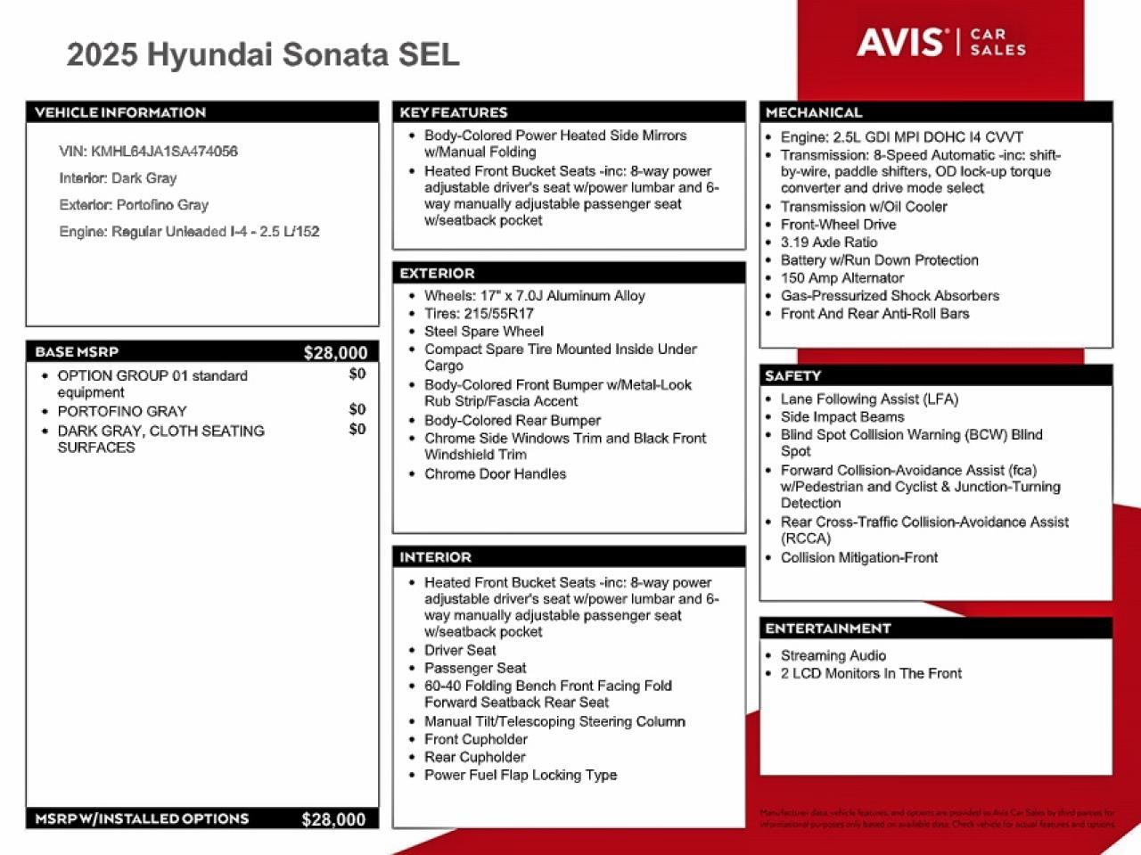 2025 HYUNDAI SONATA