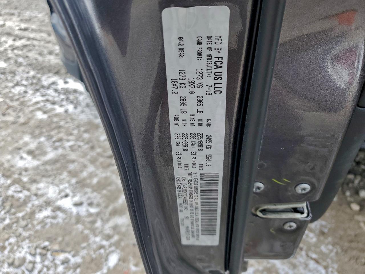 2019 JEEP CHEROKEE