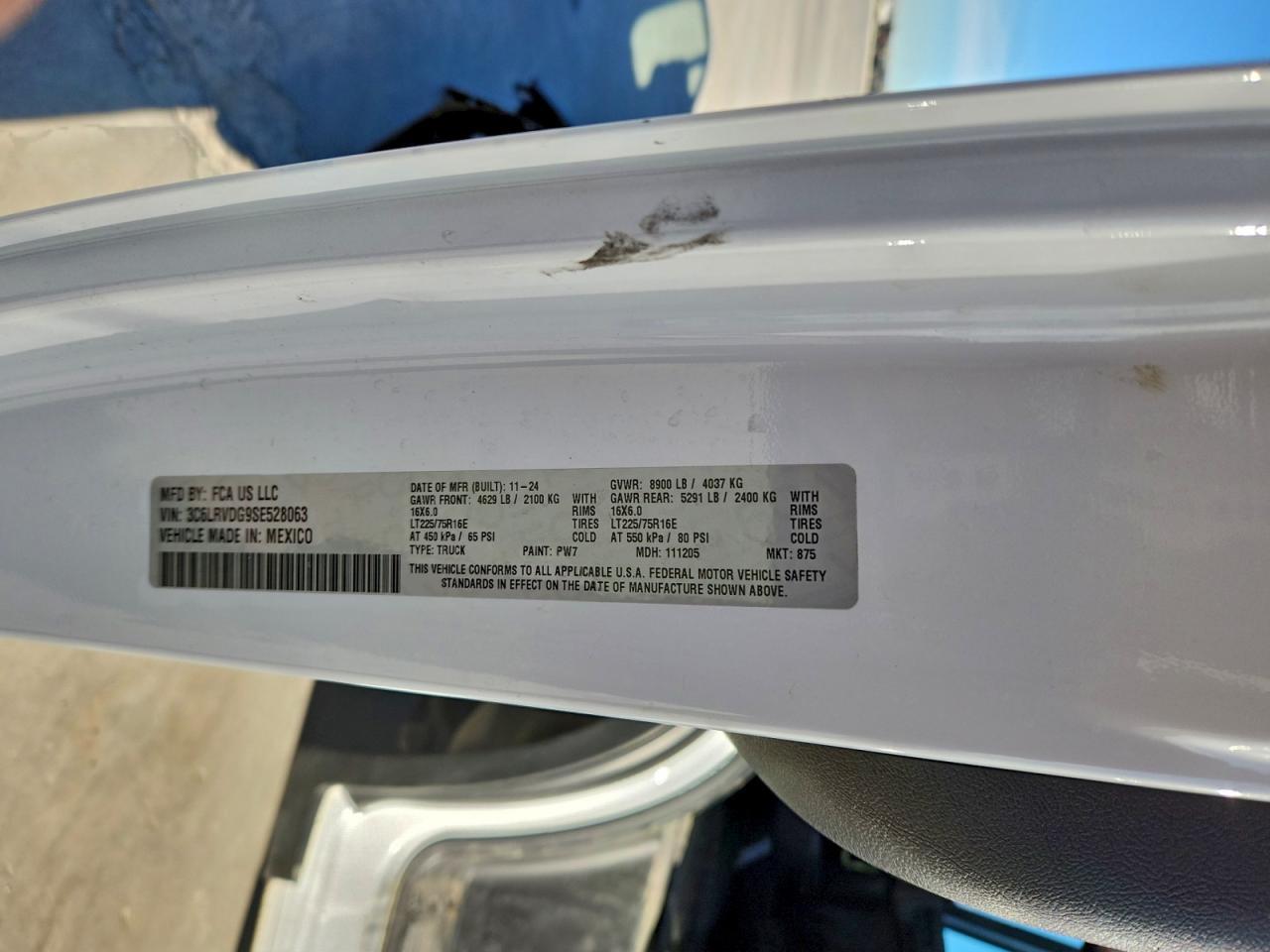 2025 RAM ProMaster 2500