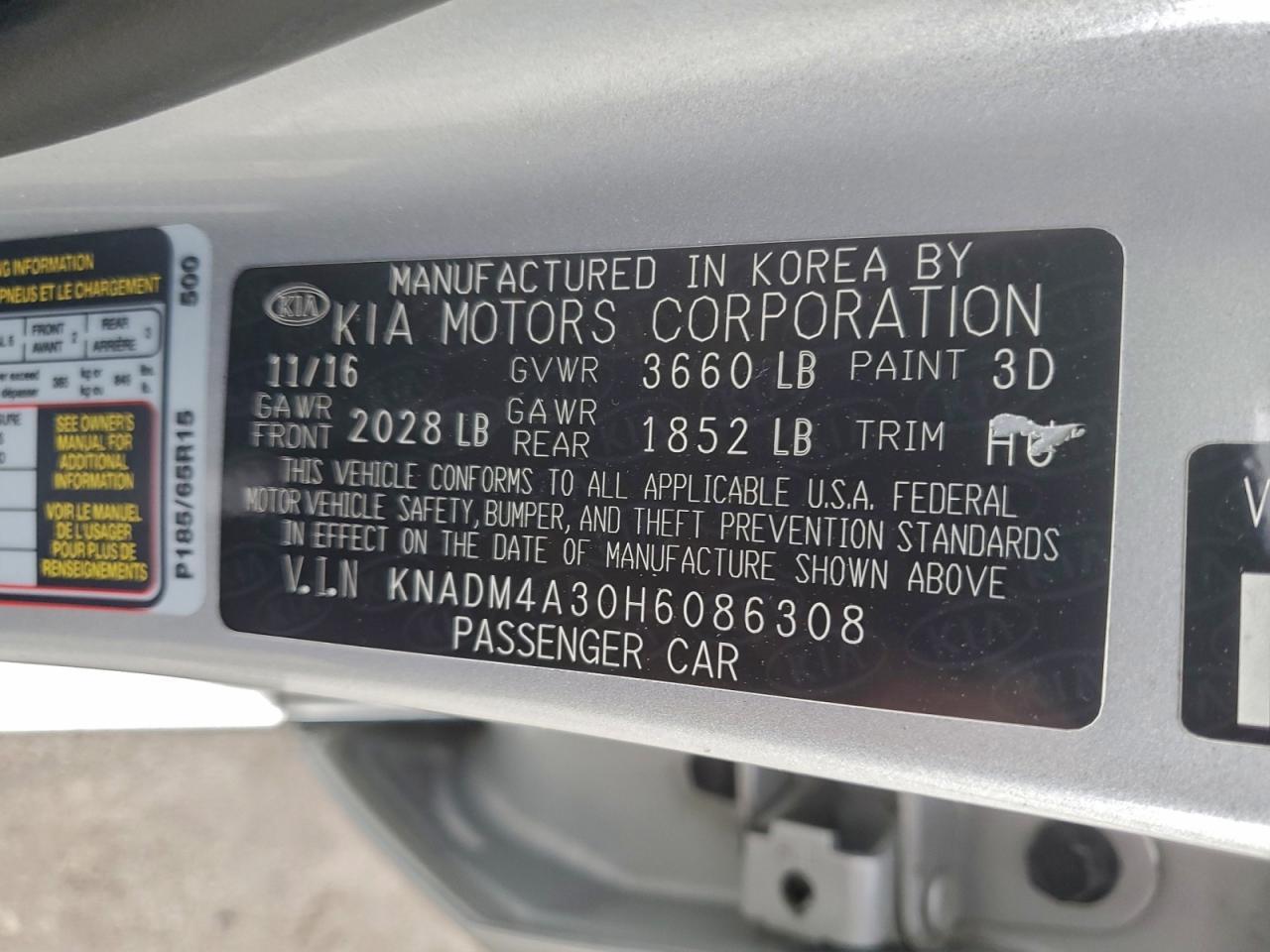 2017 KIA RIO
