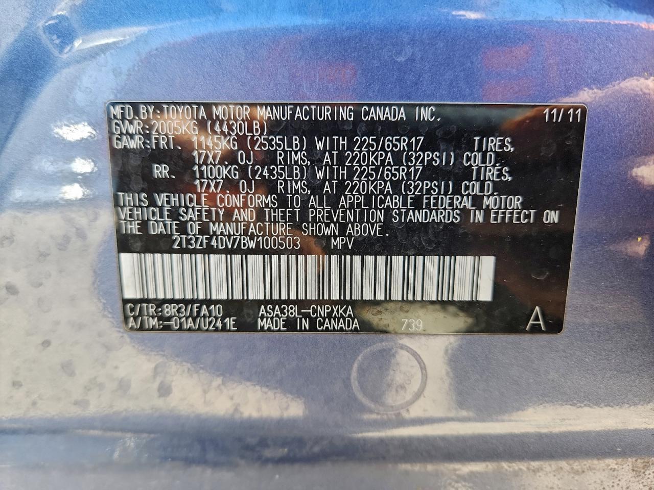 2011 TOYOTA RAV4