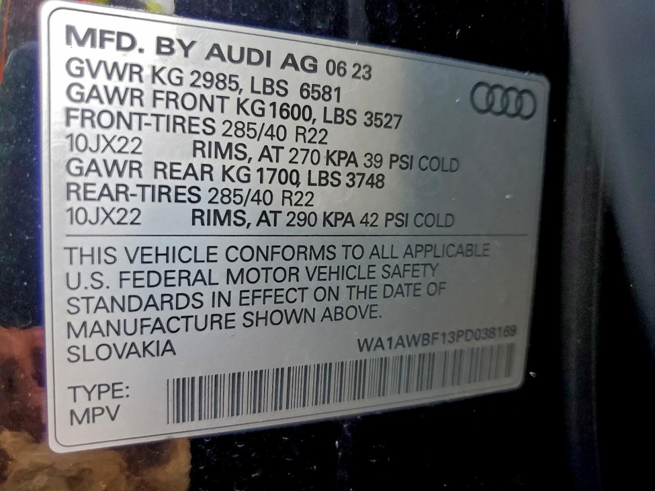2023 AUDI SQ8