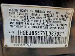 2000 HONDA CIVIC