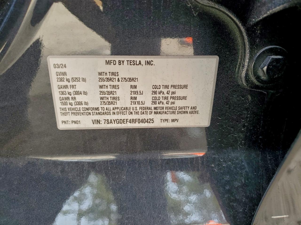 2024 TESLA MODEL Y