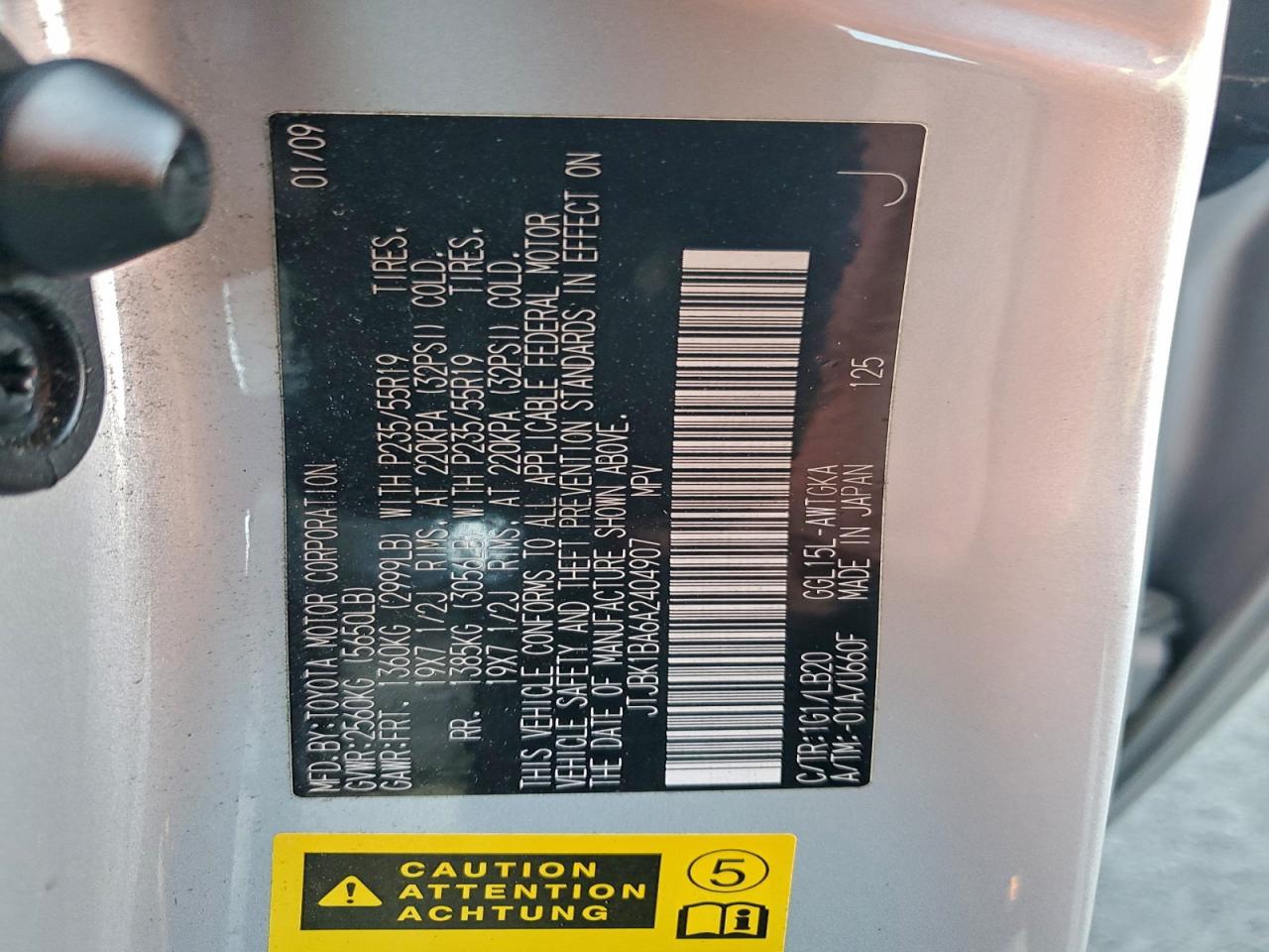 2010 LEXUS RX 350