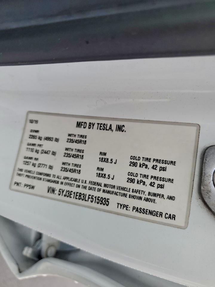 2020 TESLA MODEL 3