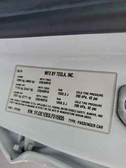 2020 TESLA MODEL 3