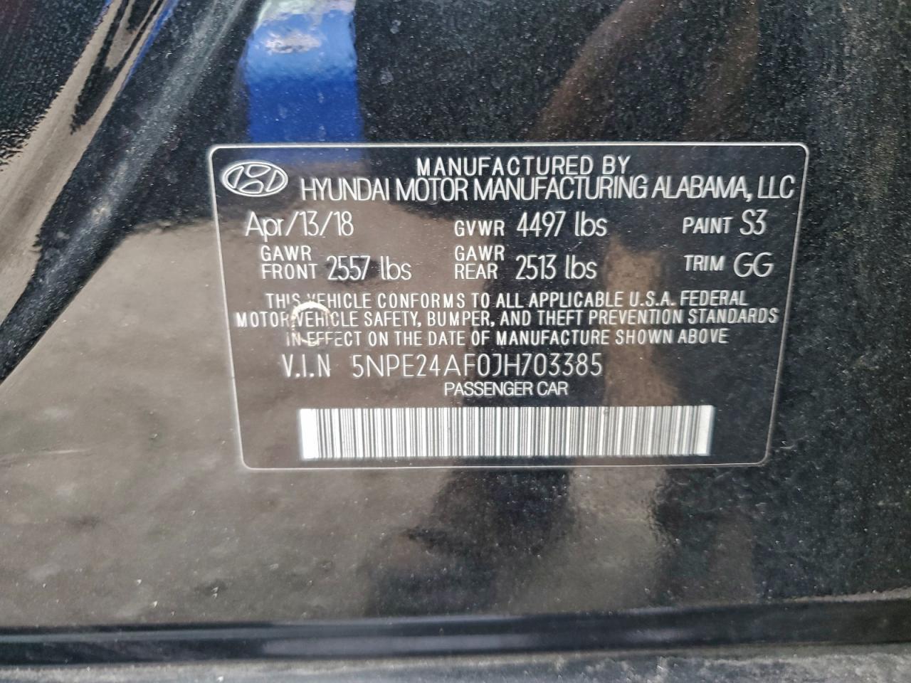 2018 HYUNDAI SONATA