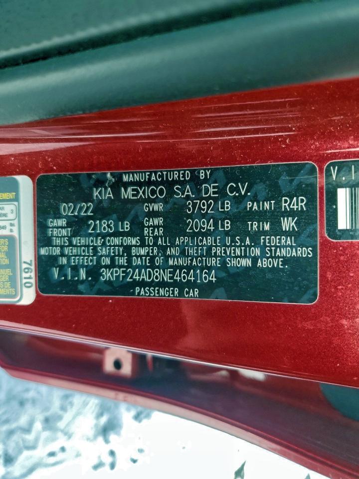 2022 KIA FORTE