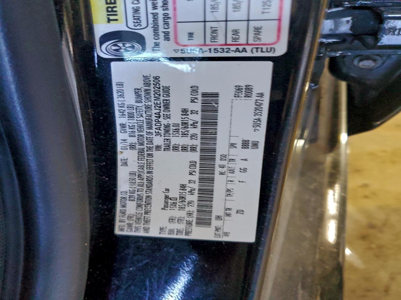 2014 FORD Fiesta