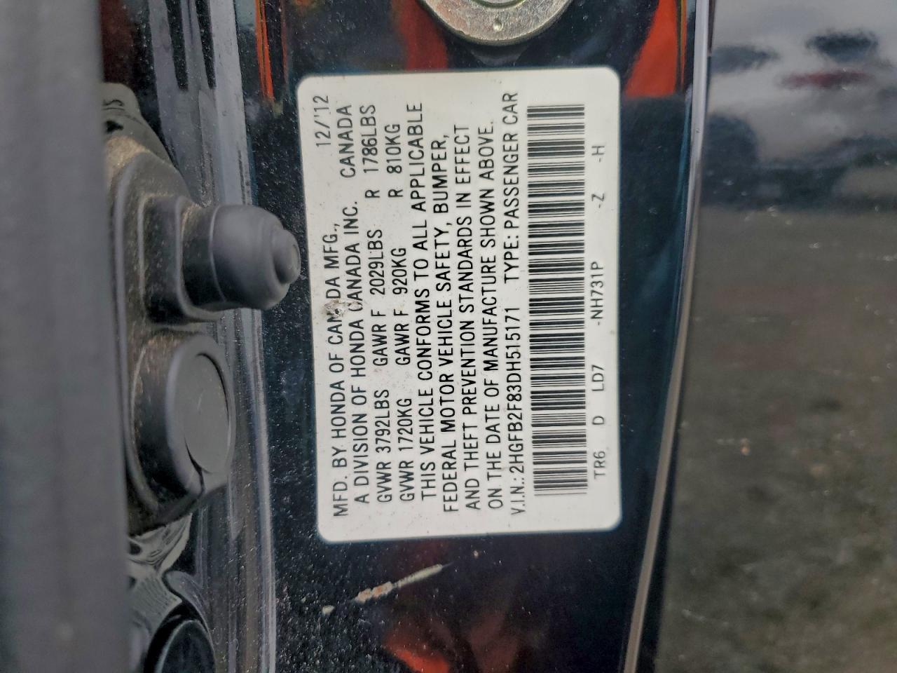2013 HONDA CIVIC