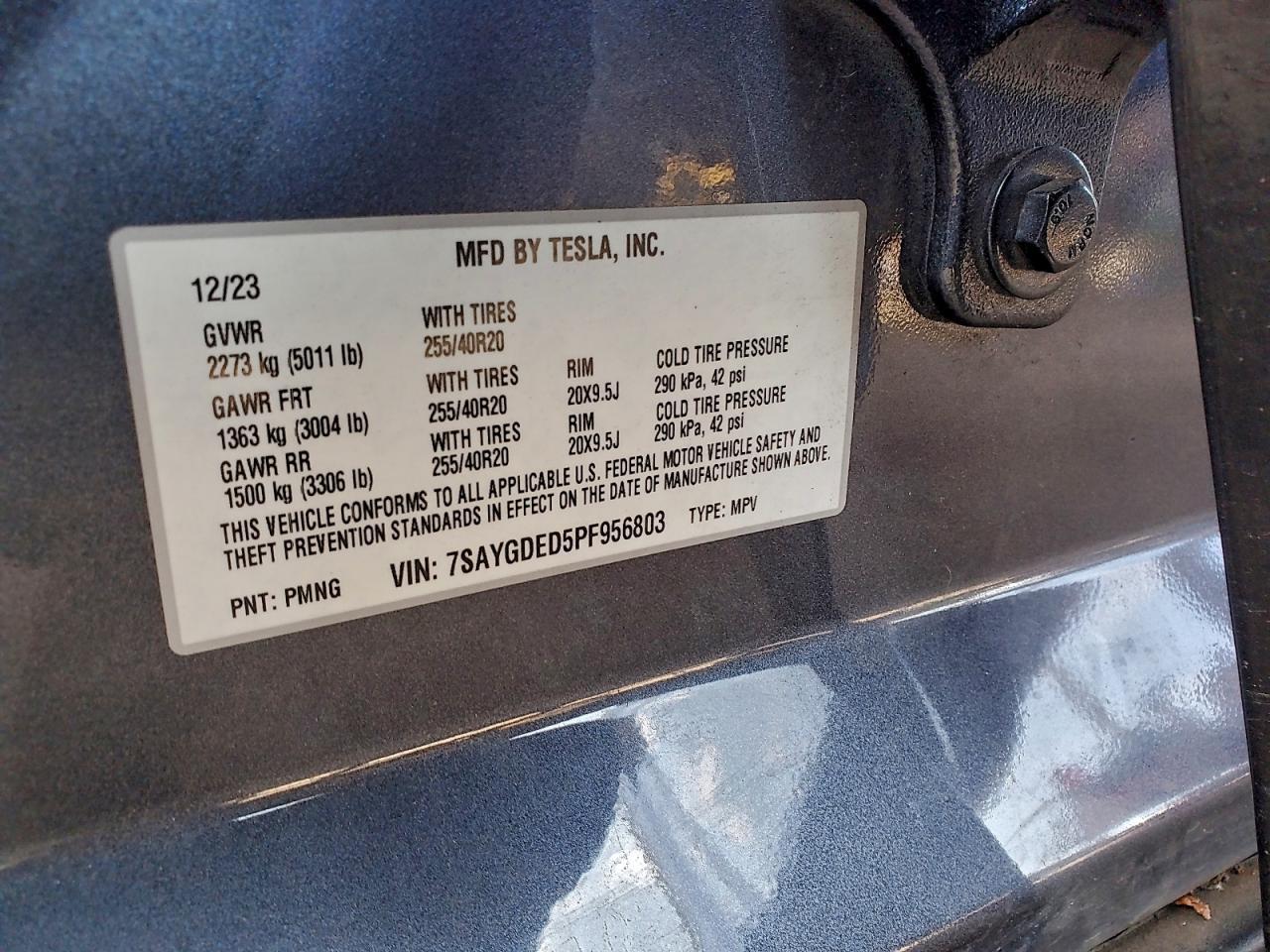 2023 TESLA MODEL Y