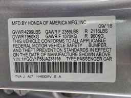 2018 HONDA ACCORD