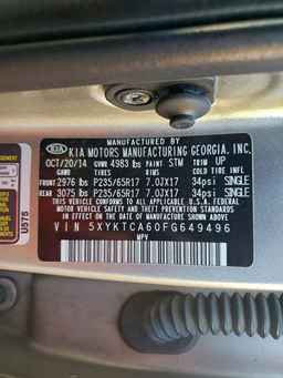 2015 KIA SORENTO