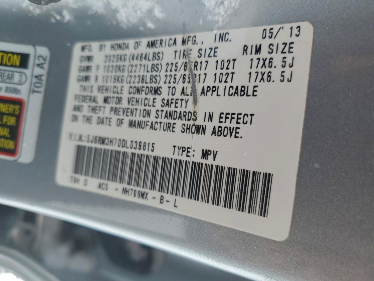2013 HONDA CR-V