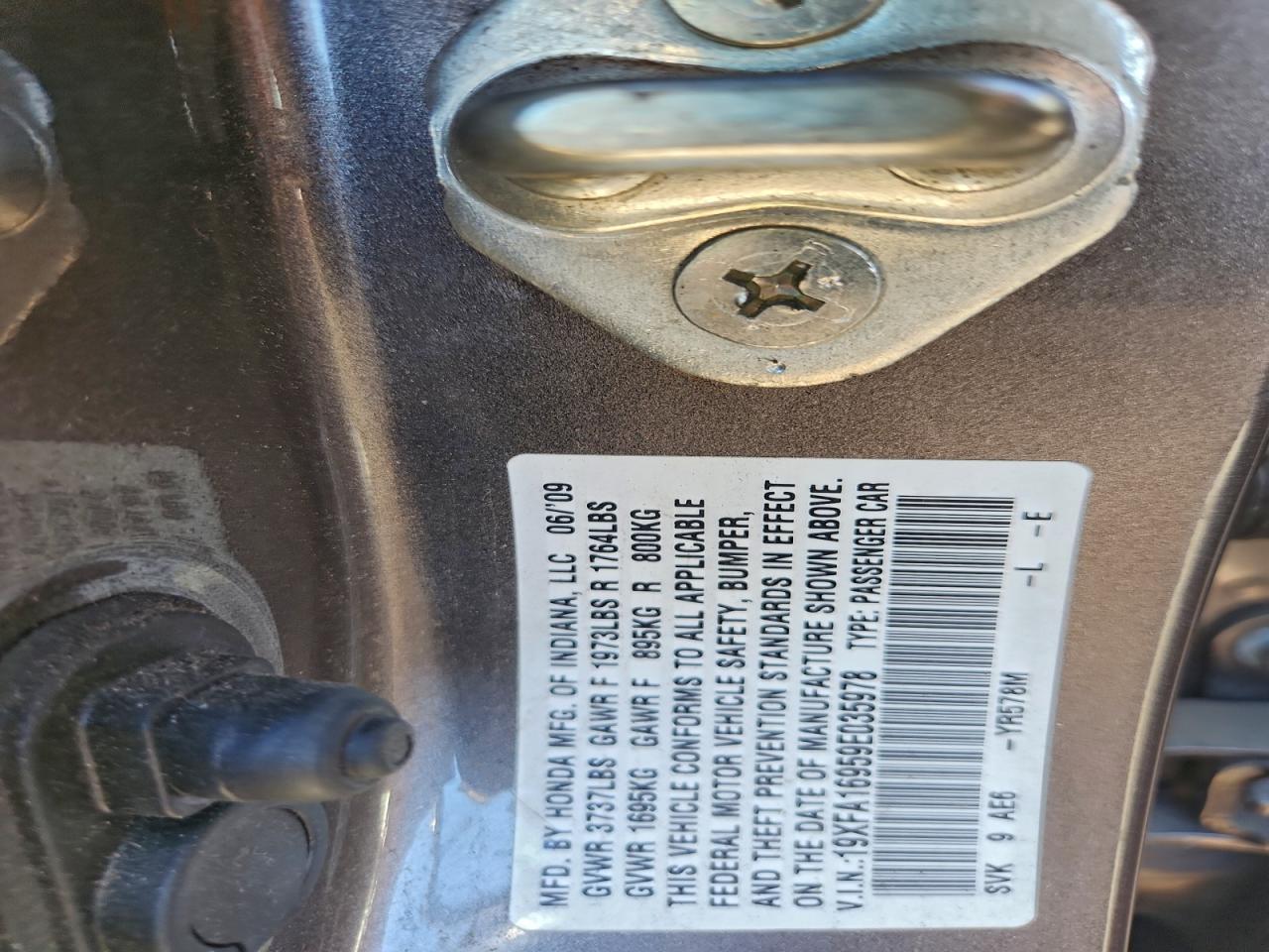 2009 HONDA CIVIC