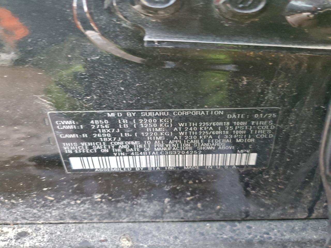 2025 SUBARU Outback