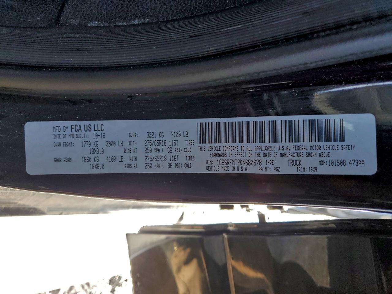 2019 RAM 1500