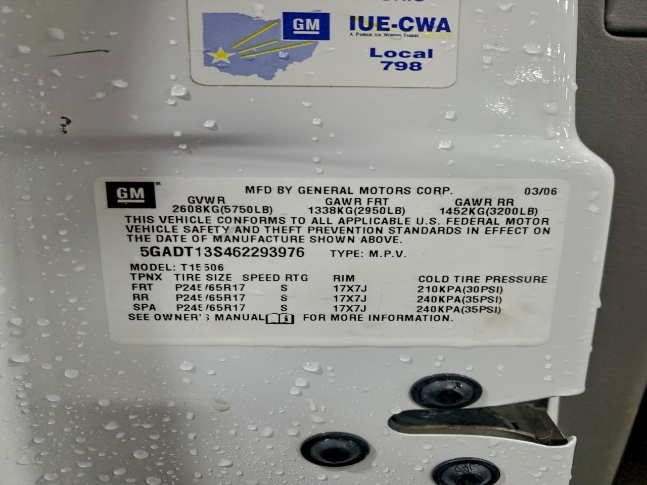 2006 BUICK Rainier