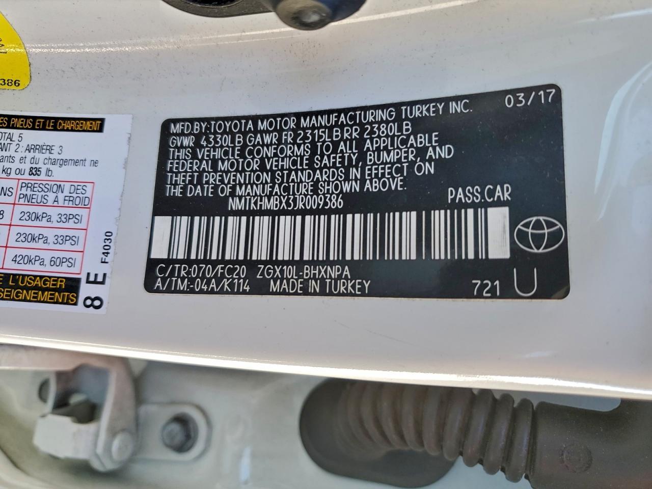 2018 TOYOTA C-HR