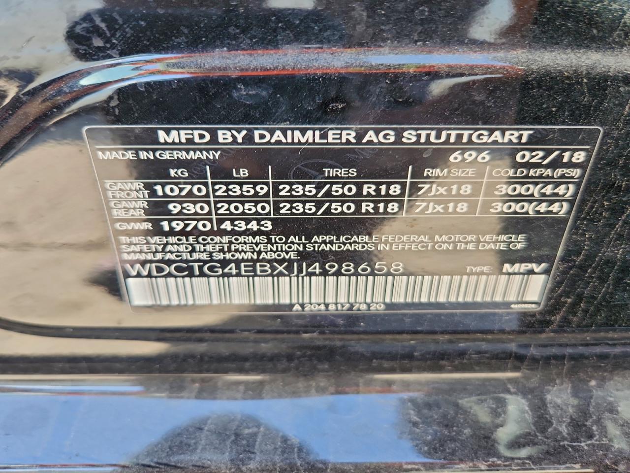 2018 MERCEDES-BENZ GLA-Class